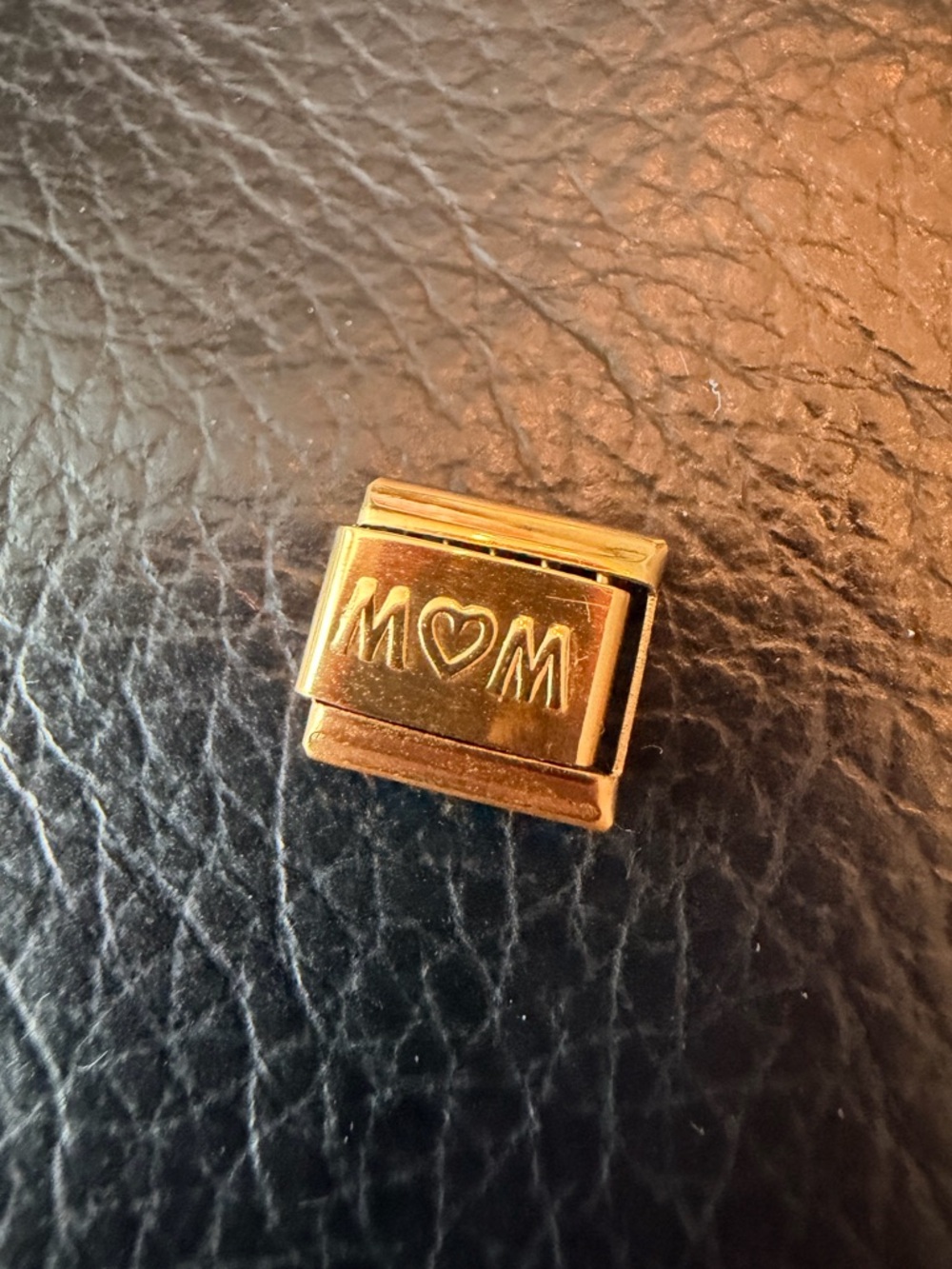Gold Tone MOM Italian Charm Link – Add-On Piece